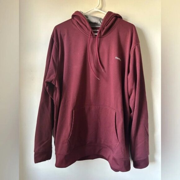 Reebok Men’s Burgundy Hoodie - Picture 1 of 4